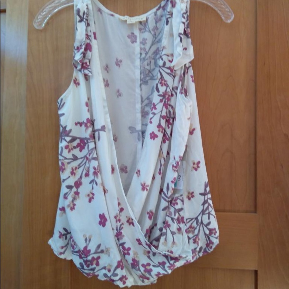 Wrap Sleeveless Top Size Medium